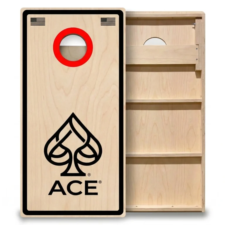Custom cornhole boards with UV printed team artwork