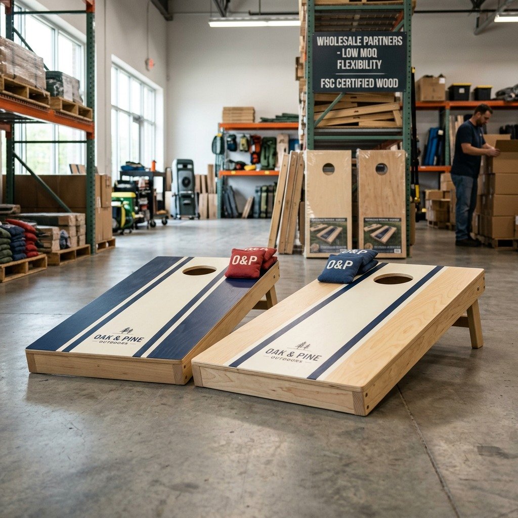 Low MOQ cornhole importer program scene