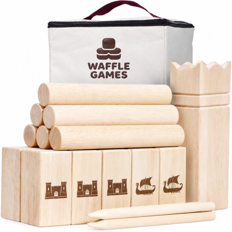 WG-KBB-003-1 Knot-Free Hardwood Kubb. Built with hand-sanded knot-free hardwood. The game measures Backyard or regulation size options.