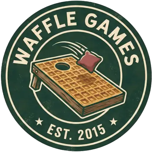 Waffle Games badge, established 2015